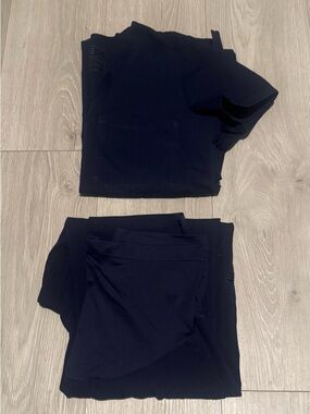 Figs Women's Maternity Navy Scrub Set